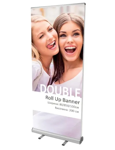 Двустранен рол банер Double